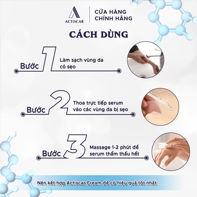 Cách dùng kem xóa mờ sẹo Actiscar