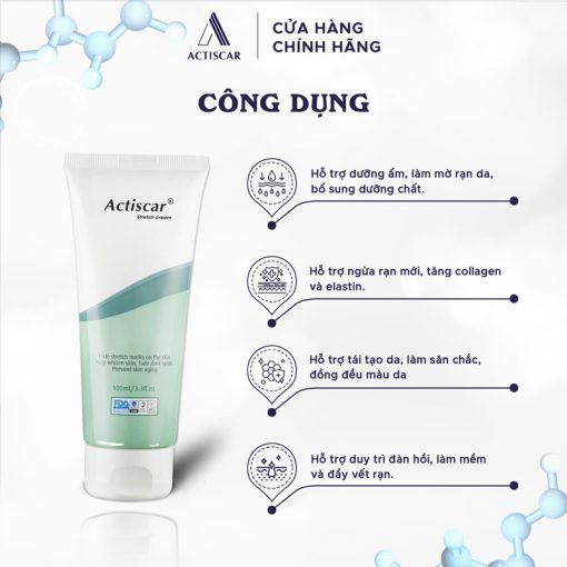 Công dụng kem rạn da Actiscar Stretch