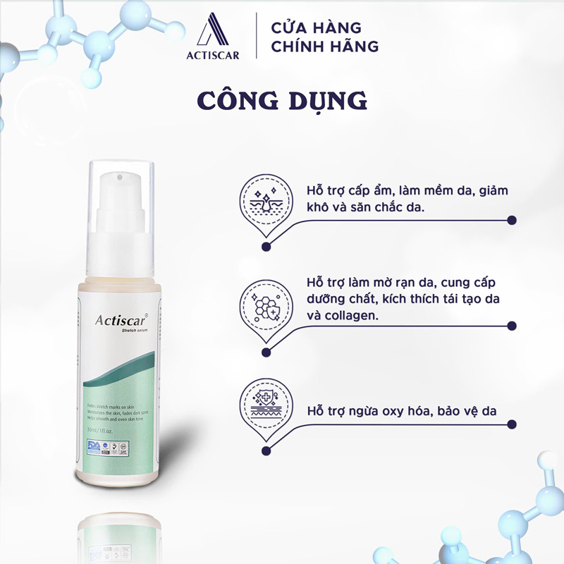 Công dụng của Serum mờ rạn da Actiscar