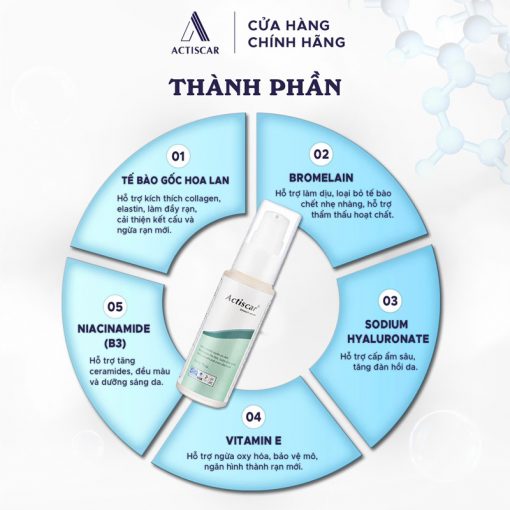 Thành phần Serum rạn da Acitscar làm từ thiên nhiên lành tính
