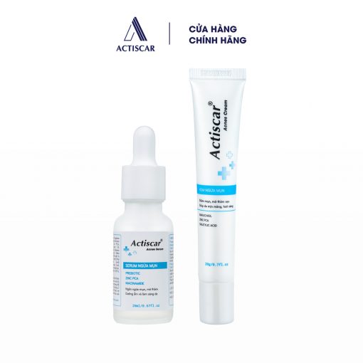 Combo xử lý mụn Actiscar Acnes