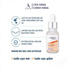 Công dụng Serum xóa mờ sẹo lõm, rỗ Actiscar
