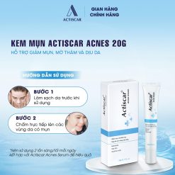 Hướng dẫn sử dụng kem chấm mụn Actiscar Acnes