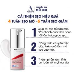 Hiệu quả kem trị sẹo lồi Actiscar