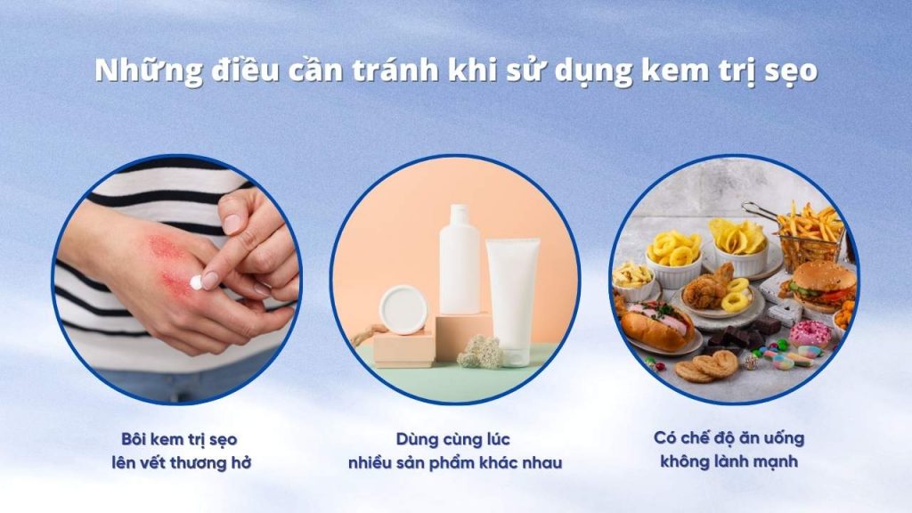 Một số vấn đề cần lưu ý trong quá trình sử dụng kem trị sẹo