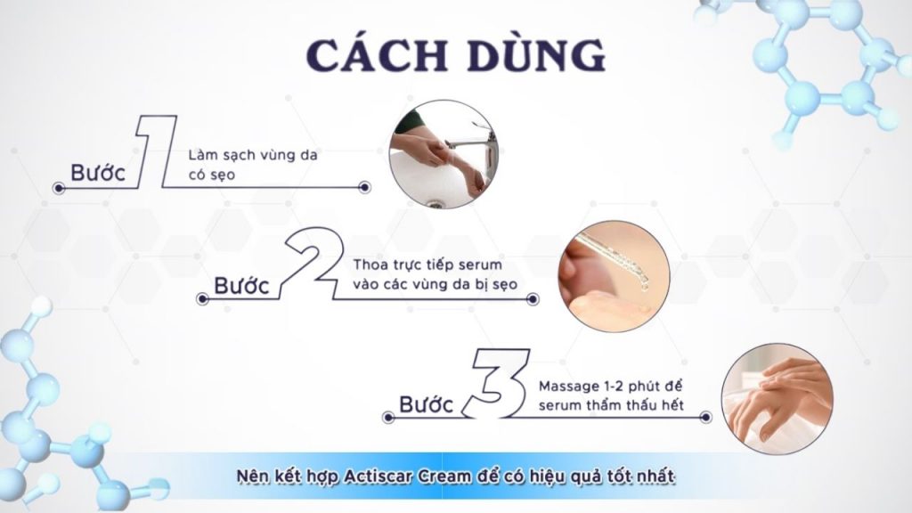 Sử dụng kem mờ sẹo Actiscar đúng cách để đạt hiệu quả tốt nhất