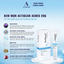 Thành phần kem chấm mụn Actiscar Acnes Cream