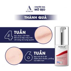 Thành quả kem trị sẹo lồi Actiscar