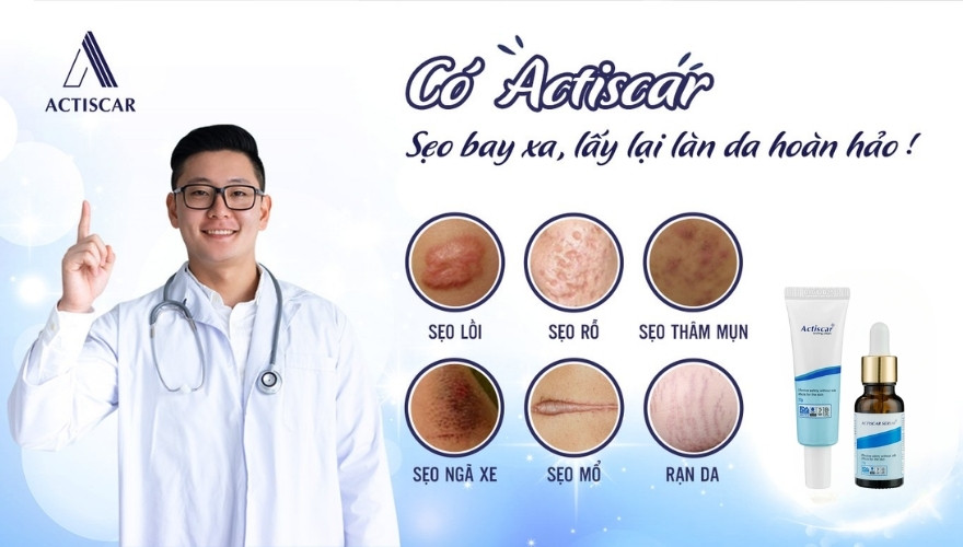 Actiscar xoá mờ sẹo - giải pháp xử lý sẹo toàn diện