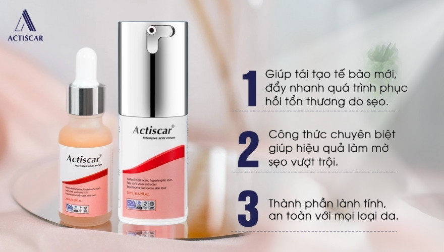 Bộ đôi Actiscar giải pháp chuyên biệt cho sẹo lồi