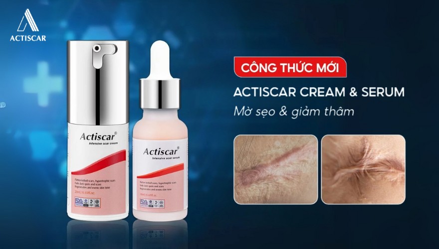 Bộ đôi xoá mờ sẹo lồi Actiscar sự lựa chọn hoàn hảo cho làn da