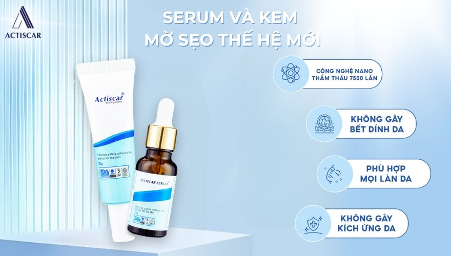Combo xoá mờ sẹo chuẩn Y khoa từ Actiscar
