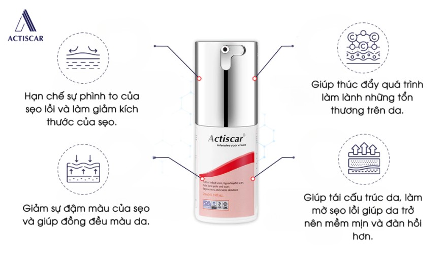 Kem xoá mờ sẹo lồi Actiscar - Giải pháp an toàn, hiệu quả tại nhà