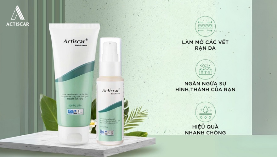 Actiscar - bộ đôi sản phẩm hỗ trợ làm mờ rạn hiệu quả