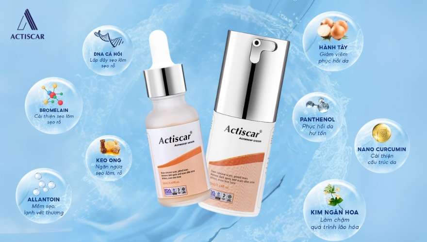 Actiscar - Giải pháp an toàn giúp làm mờ sẹo lõm tại nhà