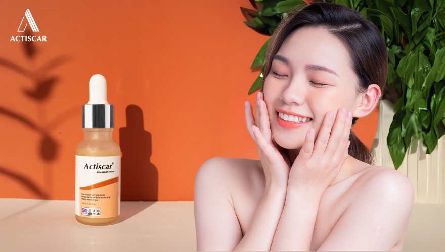 Serum Actiscar giải pháp làm mờ sẹo lõm từ bên trong