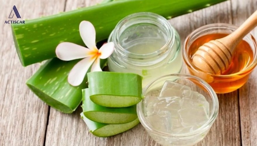 Cách trị rạn da bằng mật ong và nha đam