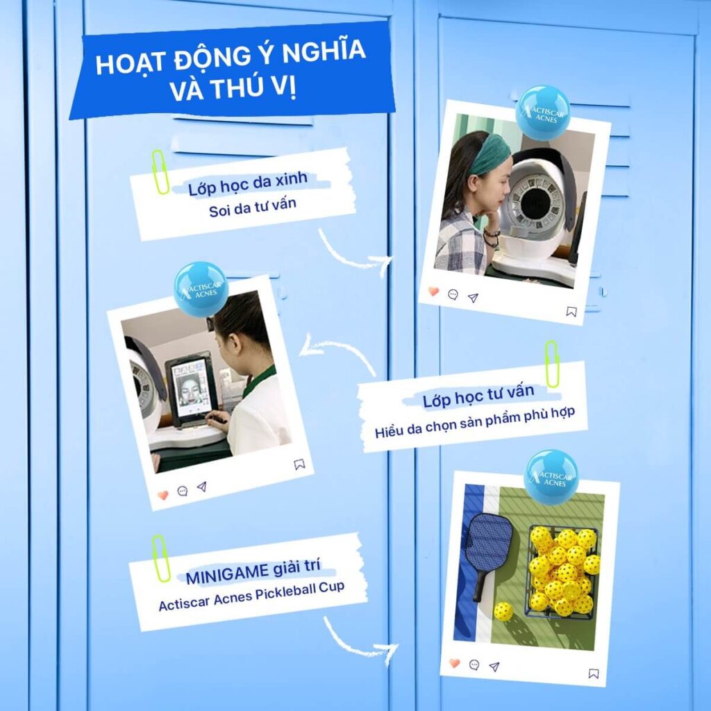 Actiscar Acnes Uni Tour - hoạt động